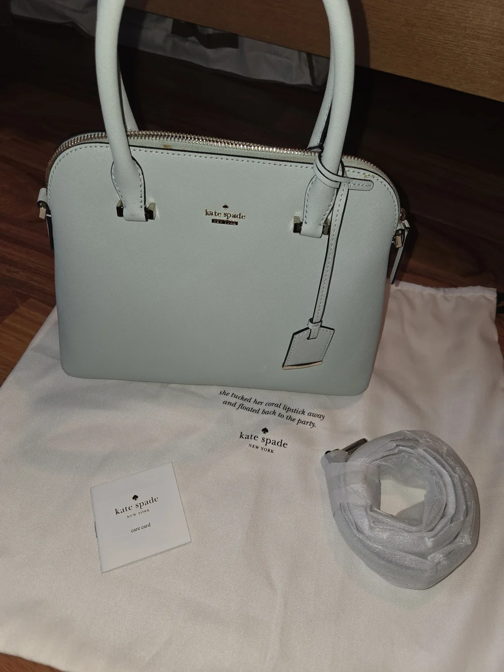 kate spade New York Light Blue Dome Satchel
